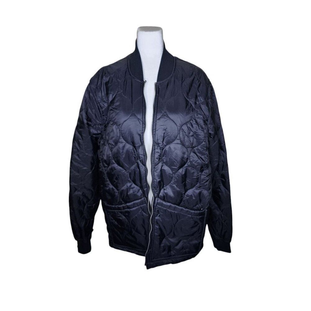 Ted Baker London Black Quilted Jacket Womens US Size 2XL Ted Size 6